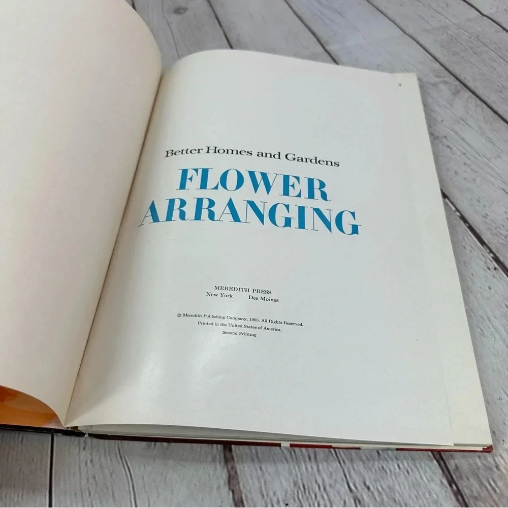 vintage better homes & gardens flower arranging books set of 2 1957, 1965